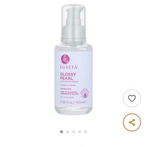 LUSETA GLOSSY PEARL HAIR SHINNING SERUM 3.38 fl. oz. 100ml. NEW